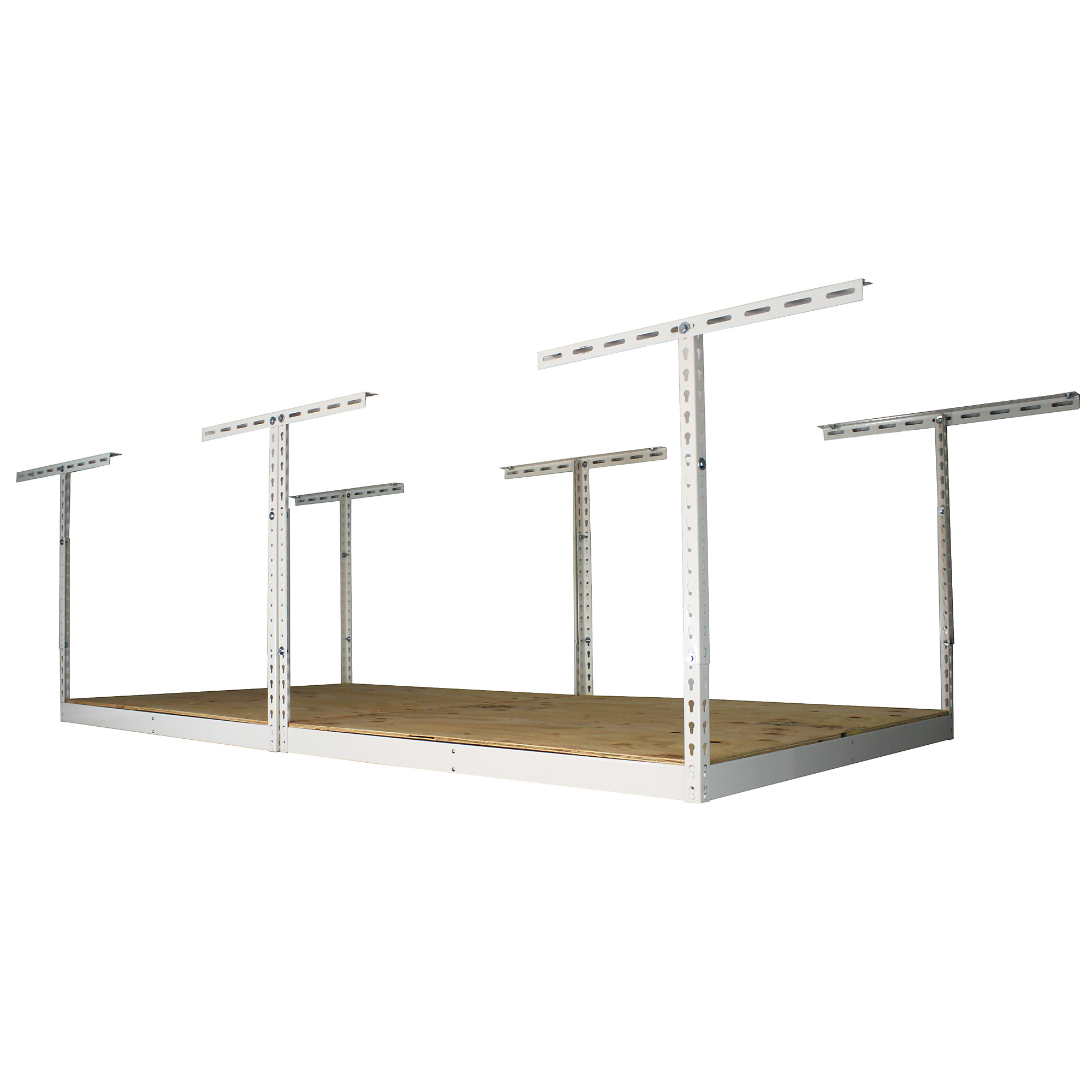 SafeRacks 4x8 Overhead Rack Frame Kit White 24" - 45"